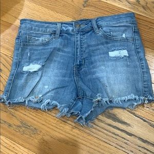 Light Wash Jean Shorts